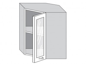 1.60.3у Шкаф настенный (h=720) угловой на 600мм со стекл. дверцей в Коркино - korkino.magazin-mebel74.ru | фото