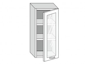 19.40.3 Шкаф настенный (h=913) на 400мм с 1-ой стекл. дверцей в Коркино - korkino.magazin-mebel74.ru | фото