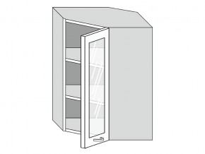 19.60.3у Шкаф настенный (h=913) угловой на 600мм со стекл. дверцей в Коркино - korkino.magazin-mebel74.ru | фото