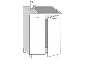 2.60.2мн Шкаф-стол на 600мм под накладную мойку с 2-мя дверцами в Коркино - korkino.magazin-mebel74.ru | фото