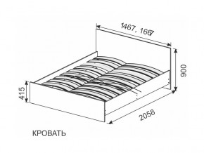 Кровать 1600х2000 ортопедическое основание в Коркино - korkino.magazin-mebel74.ru | фото