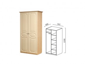 Шкаф 2-х ств. 950 для платья и белья в Коркино - korkino.magazin-mebel74.ru | фото